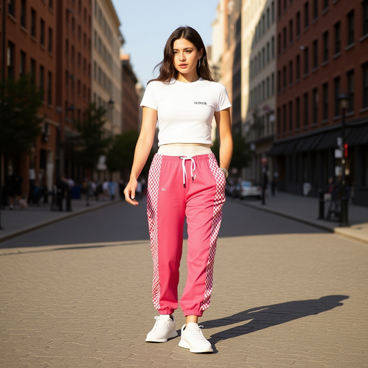 Jogger Coral Chess Love