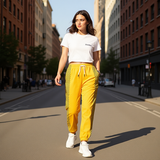 Jogger Mustard Chess Love