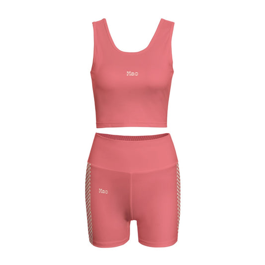 Yoga Set Coral Chess Love