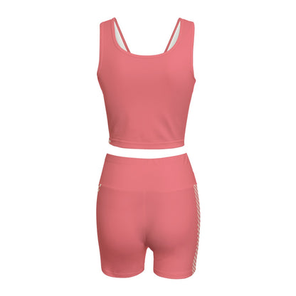 Yoga Set Coral Chess Love