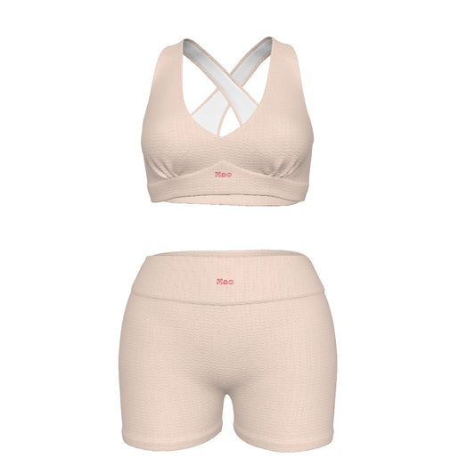 Sports Bra Set Blush Chess Love