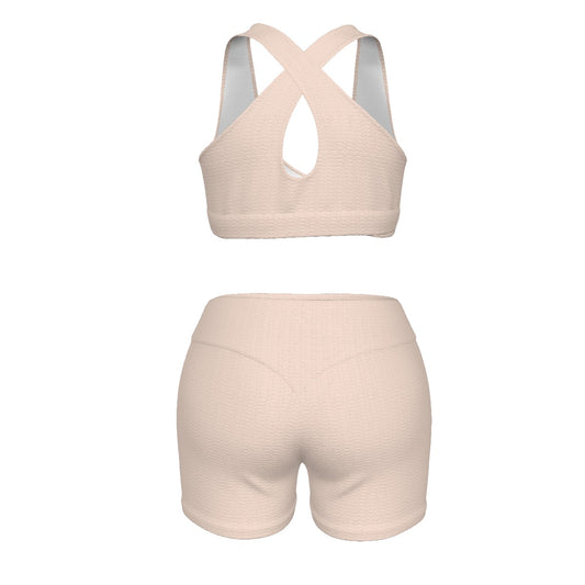 Sports Bra Set Blush Chess Love