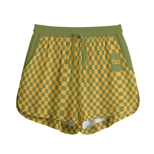 Sport Short Green Chess Love