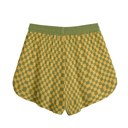 Sport Short Green Chess Love